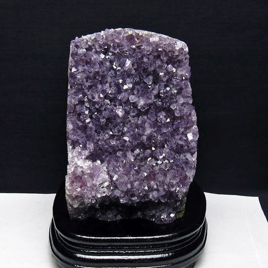 2.2Kg アメジスト クラスター ウルグアイ産 アメジスト 原石 amethyst 台座付属 花型 一点物  192-679