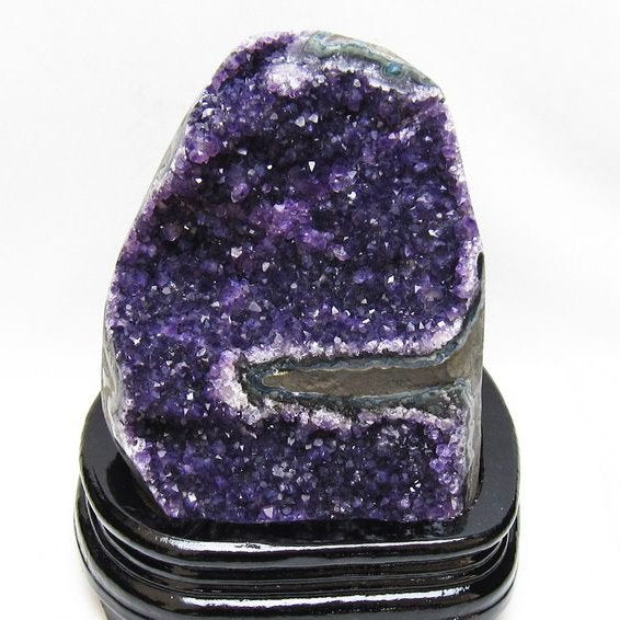 2.2Kg アメジスト クラスター アメジスト 原石 ウルグアイ産 amethyst 台座付属 一点物 192-714