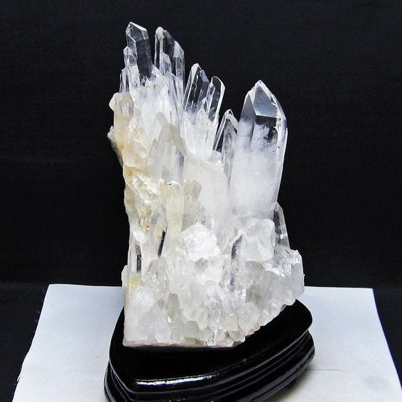 3.1Kg 水晶 クラスター マダガスカル産 台座付属 水晶 原石 レムリアンシード 192-781