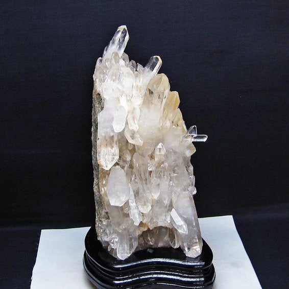 4.8Kg 水晶 クラスター マダガスカル産 台座付属 水晶 原石 レムリアンシード 192-787