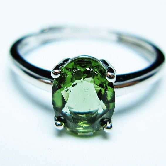 モルダバイト リング 指輪 13号 フリーサイズ 一点物 199-472