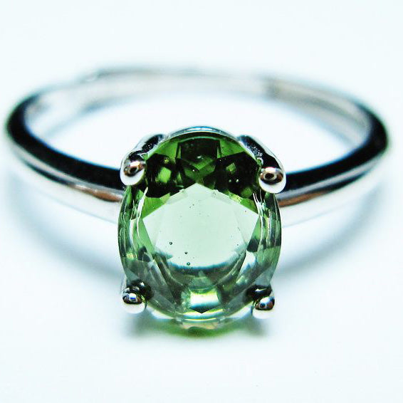 モルダバイト リング 指輪 13号 フリーサイズ 一点物 199-473