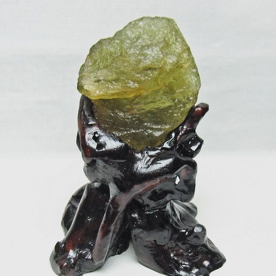 リビアングラス 原石 台座付属 一点物 199-957