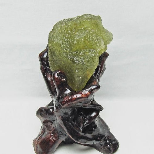 リビアングラス 原石 台座付属 一点物 199-958