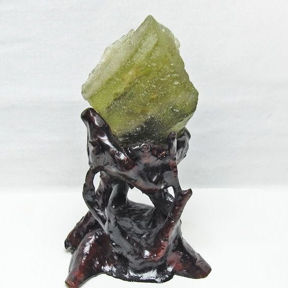 リビアングラス 原石 台座付属 一点物 199-959