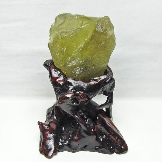 リビアングラス 原石 台座付属 一点物 199-964