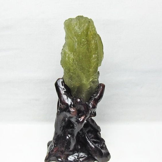 リビアングラス 原石 台座付属 一点物 199-965