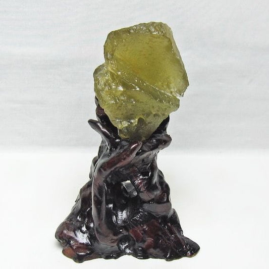 リビアングラス 原石 台座付属 一点物 199-967