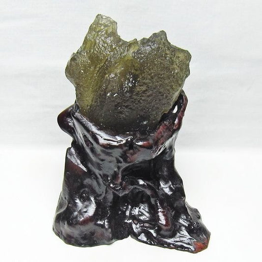 リビアングラス 原石 台座付属 一点物 199-971