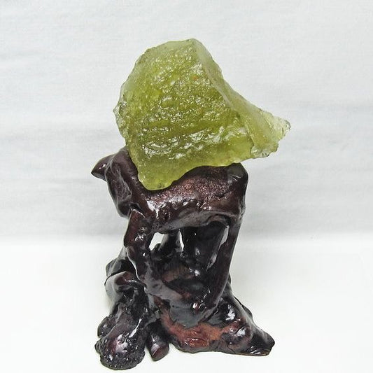 リビアングラス 原石 台座付属 一点物 199-972