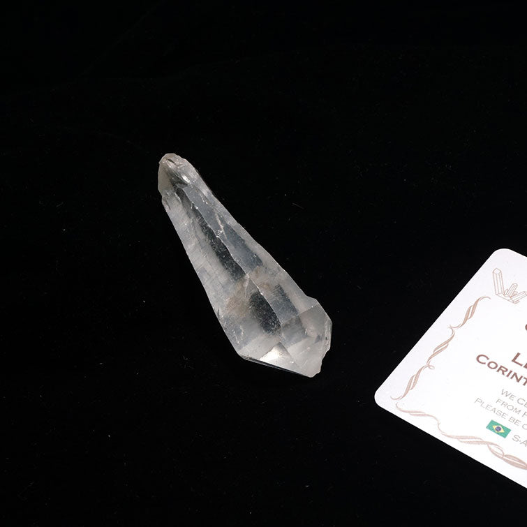 レムリアンシード 水晶 ダブルポイント 原石 ブラジル ミナスジェライス州 コリント産 レムリアンシードクリスタル 一点物 271-255