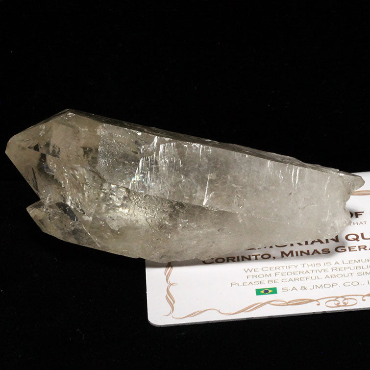 レムリアンシード 水晶 原石 ブラジル ミナスジェライス州 コリント産 セルフヒールド 証明書付属 一点物 271-309