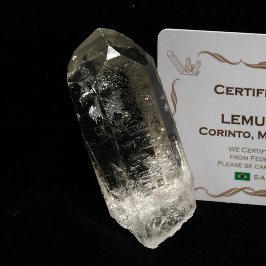 レムリアンシード 水晶 原石 ブラジル ミナスジェライス州 コリント産 証明書付属 一点物 271-327