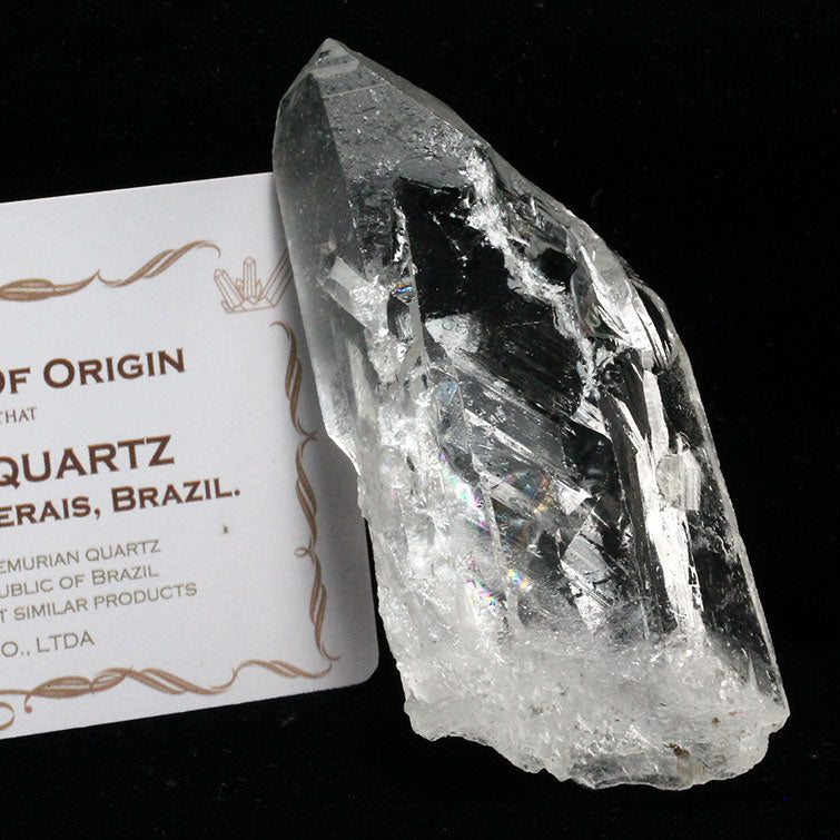 レムリアンシード 水晶 原石 ブラジル ミナスジェライス州 コリント産 証明書付属 一点物 271-401