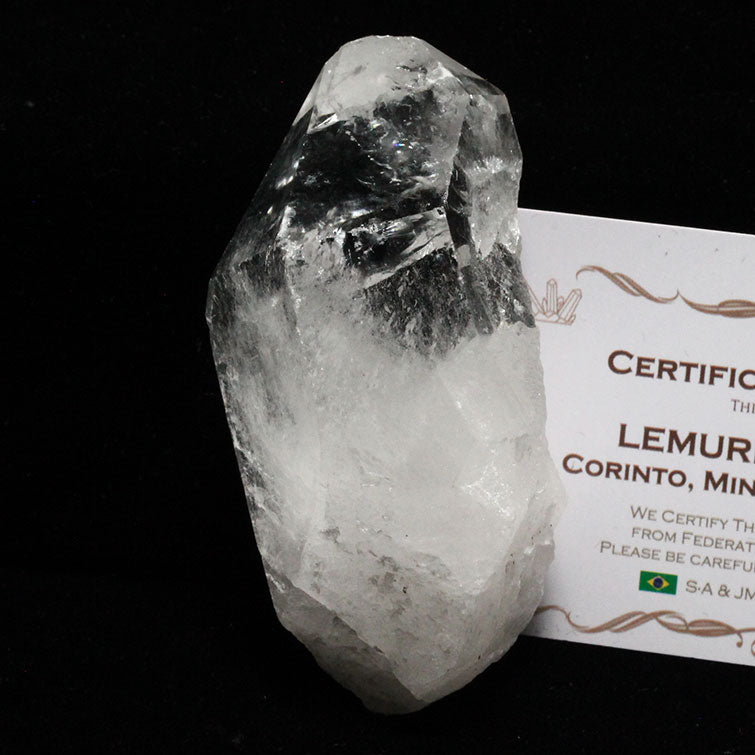 レムリアンシード 水晶 原石 ブラジル ミナスジェライス州 コリント産 証明書付属 一点物 271-430