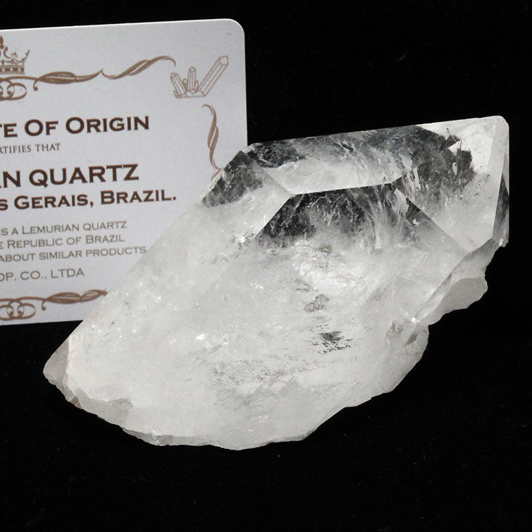 レムリアンシード 水晶 原石 ブラジル ミナスジェライス州 コリント産 証明書付属 一点物 271-431