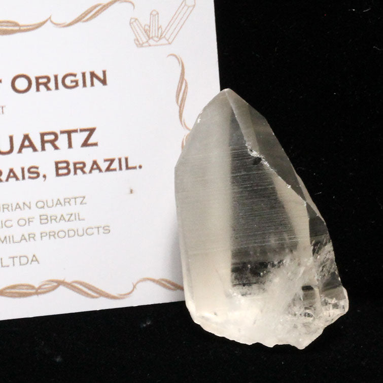 レムリアンシード 水晶 原石 ブラジル ミナスジェライス州 コリント産 証明書付属 一点物 271-555