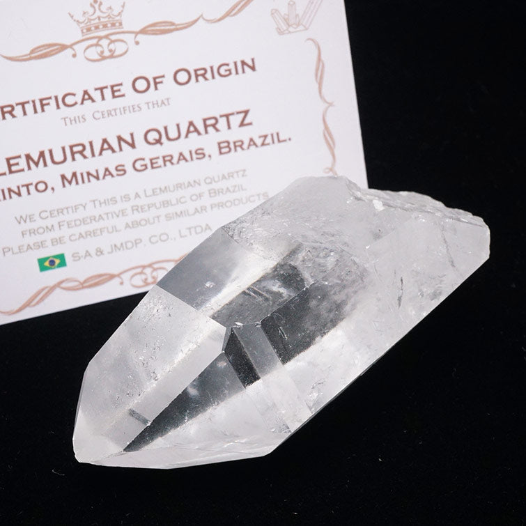 レムリアンシード 水晶 原石 ブラジル ミナスジェライス州 コリント産 証明書付属 一点物 送料無料 271-667