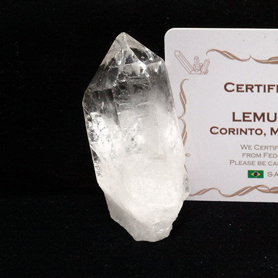 レムリアンシード 水晶 原石 ブラジル ミナスジェライス州 コリント産 証明書付属 一点物 271-768