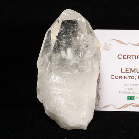 レムリアンシード 水晶 原石 ブラジル ミナスジェライス州 コリント産 証明書付属 一点物 271-777