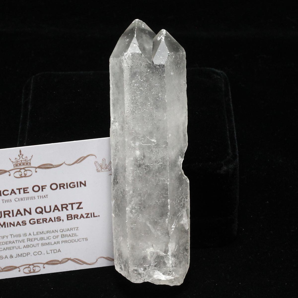 レムリアンシード 水晶 原石 証明書付属 ブラジル ミナスジェライス州 コリント産 レムリアンシードクリスタル 一点物 271-912