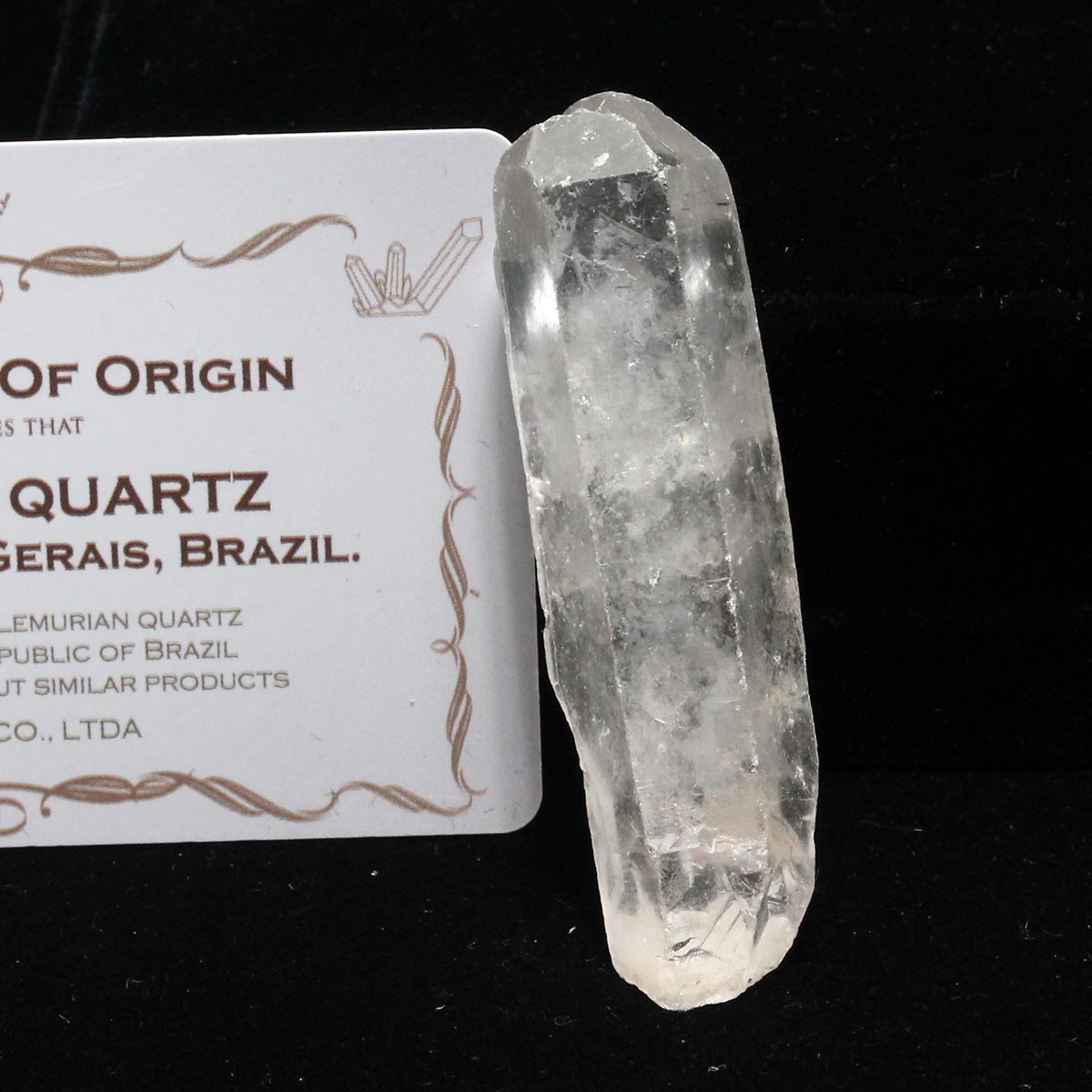 レムリアンシード 水晶 原石 証明書付属 ブラジル ミナスジェライス州 コリント産 レムリアンシードクリスタル 一点物 271-921