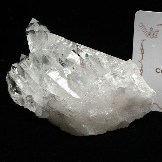 レムリアンシード 水晶 クラスター 原石 ブラジル ミナスジェライス州 コリント産 証明書付属 272-105