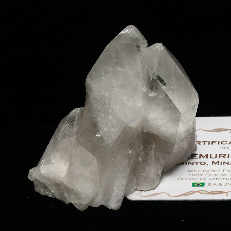 レムリアンシード 水晶 クラスター ブラジル ミナスジェライス州 コリント産 証明書付属 一点物 272-150
