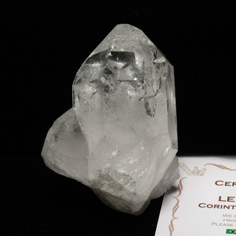 レムリアンシード 水晶 クラスター 虹入り ブラジル ミナスジェライス州 コリント産 証明書付属 一点物 272-159