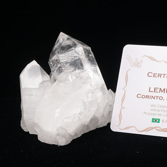 レムリアンシード 水晶 クラスター ブラジル ミナスジェライス州 コリント産 証明書付属 一点物 272-255