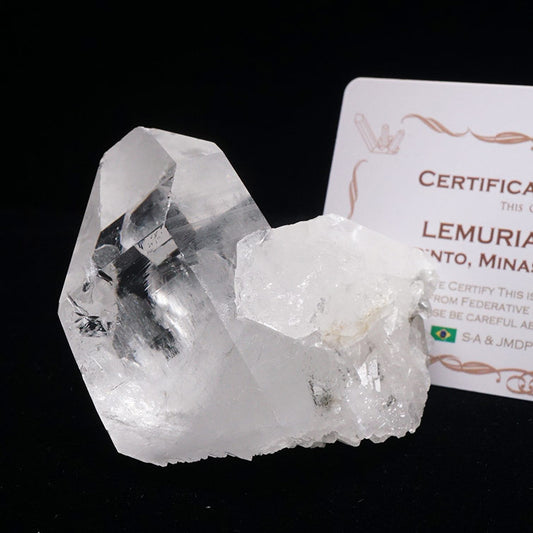 レムリアンシード 水晶 クラスター 原石 ブラジル ミナスジェライス州 コリント産 証明書付属 一点物 272-287