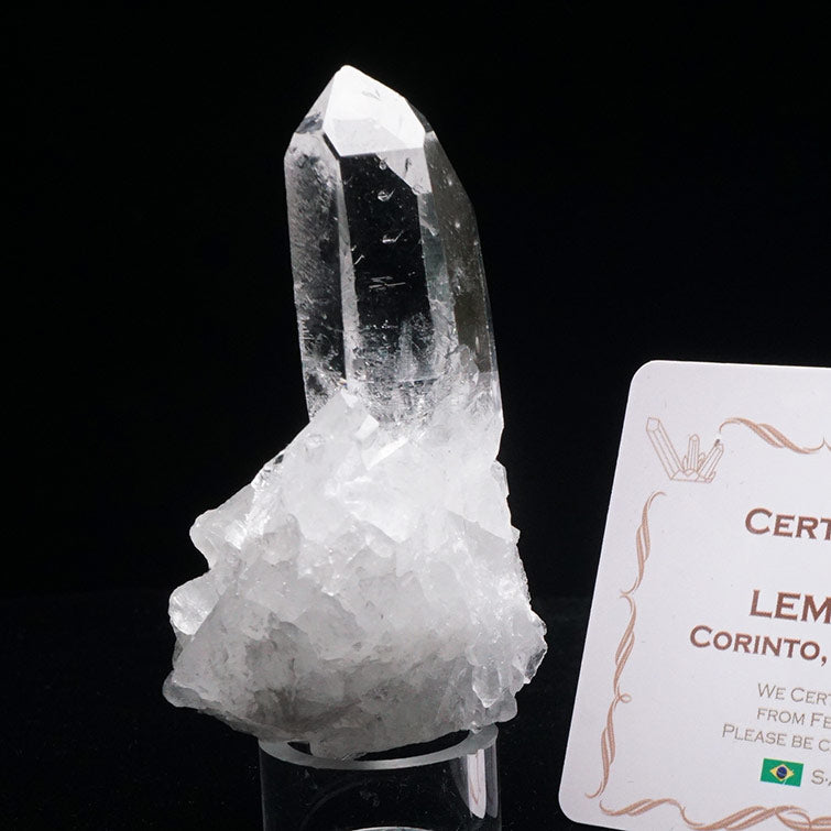 レムリアンシード 水晶 クラスター 原石 ブラジル ミナスジェライス州 コリント産 証明書付属 一点物 272-289