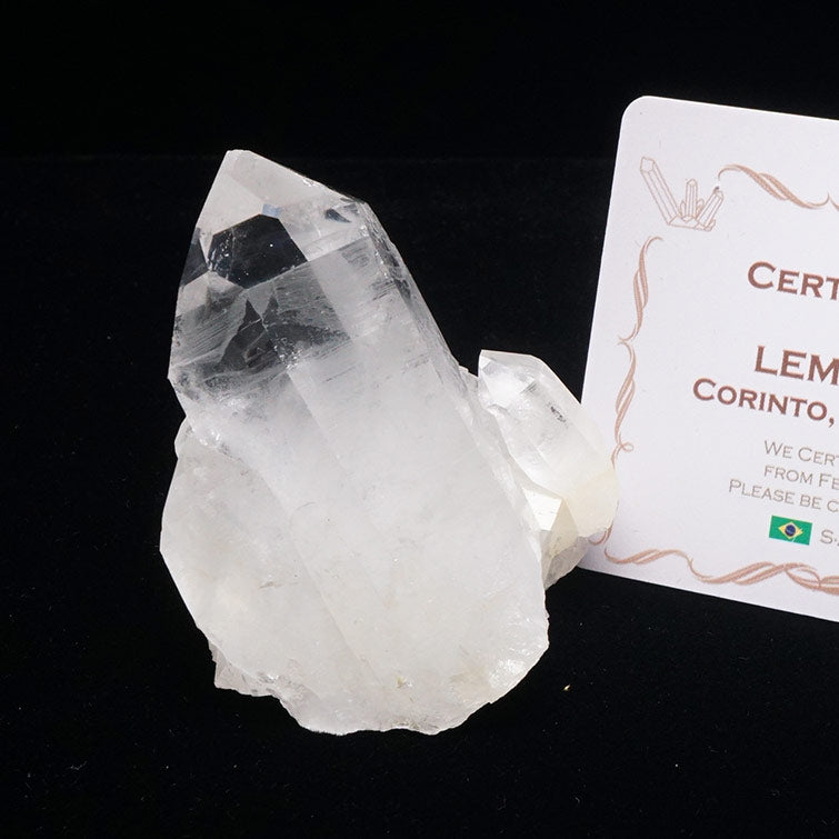 レムリアンシード 水晶 クラスター 原石 ブラジル ミナスジェライス州 コリント産 証明書付属 一点物 272-292