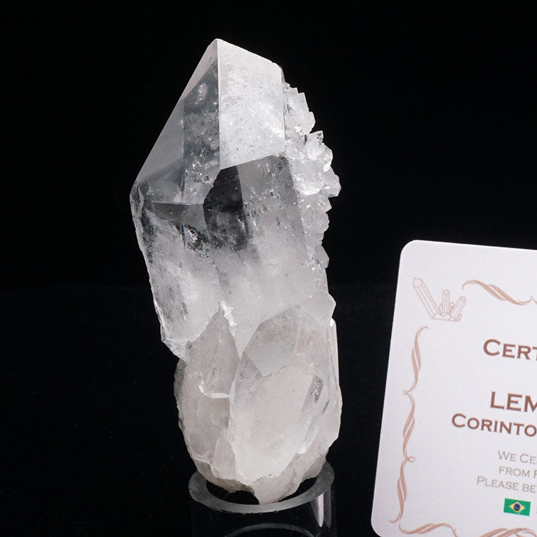 レムリアンシード 水晶 クラスター 原石 ブラジル ミナスジェライス州 コリント産 証明書付属 一点物 272-293