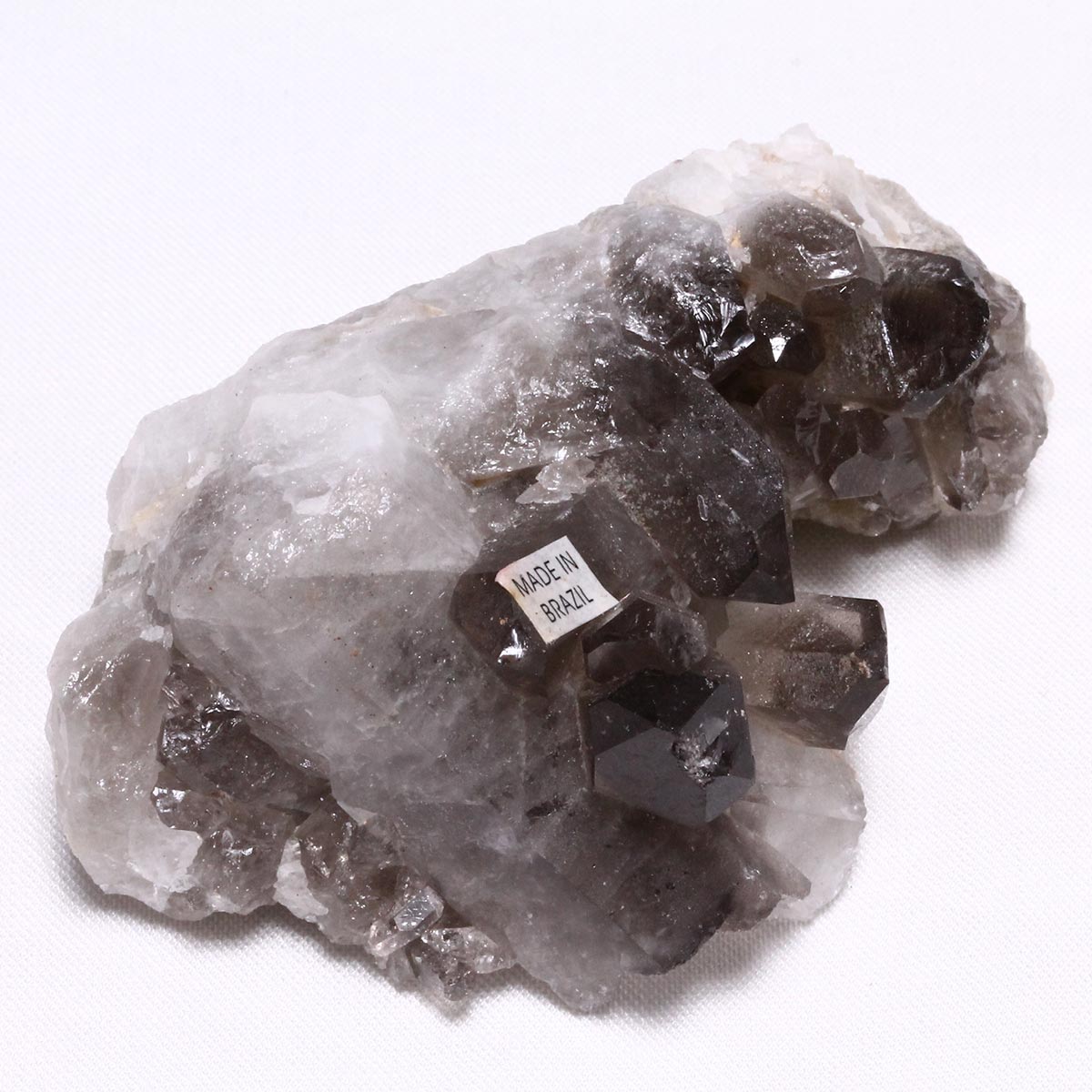 スモーキークォーツ クラスター ブラジル産 煙水晶 原石 一点物 272-319