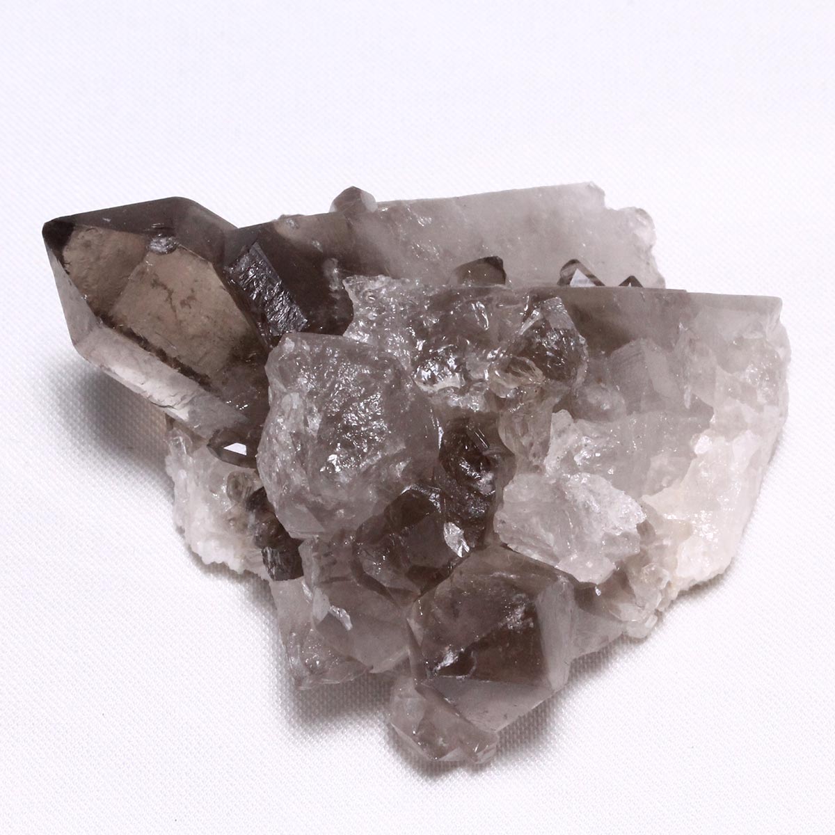 スモーキークォーツ クラスター ブラジル産 煙水晶 原石 一点物 272-321