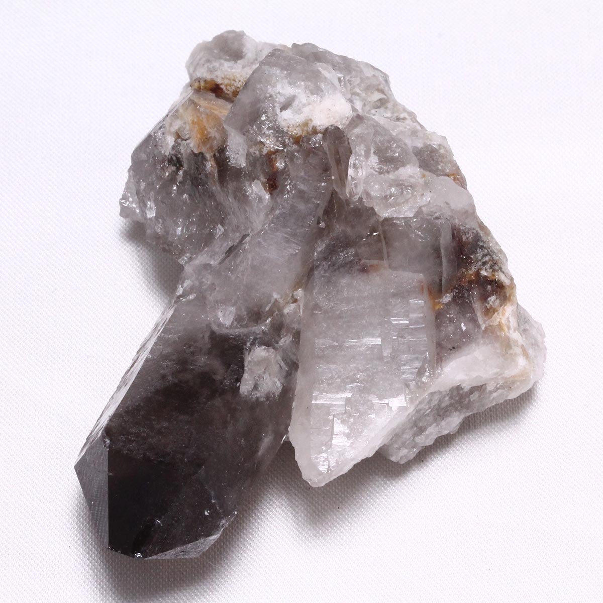 スモーキークォーツ クラスター ブラジル産 煙水晶 原石 一点物 272-322
