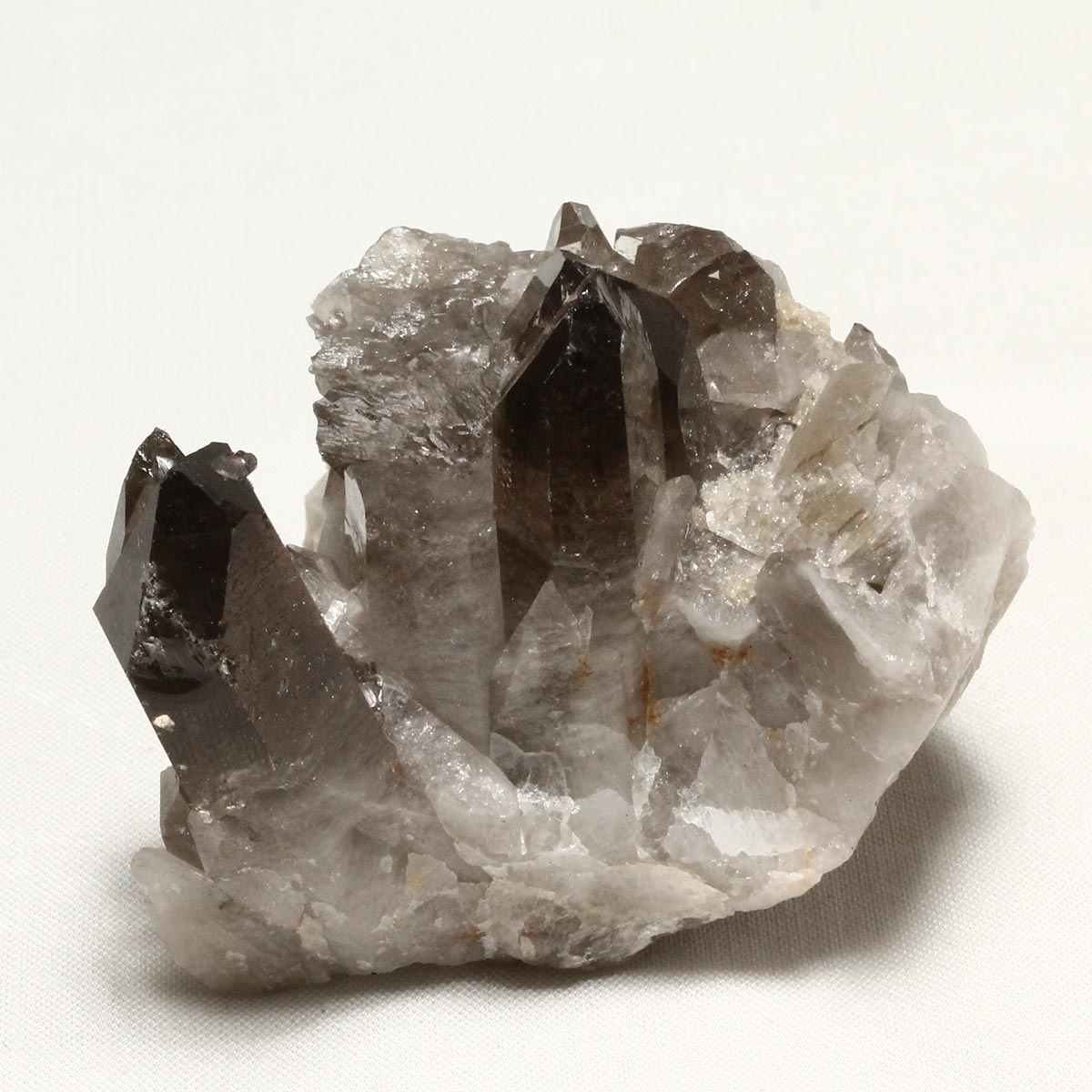 スモーキークォーツ クラスター ブラジル産 煙水晶 原石 一点物 272-324