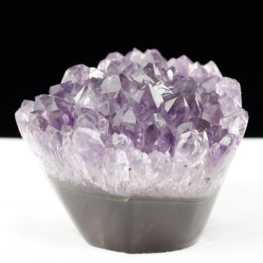 アメジスト クラスター ウルグアイ産 フラワーアメジスト 花型 原石 置物 amethyst 一点物 272-336