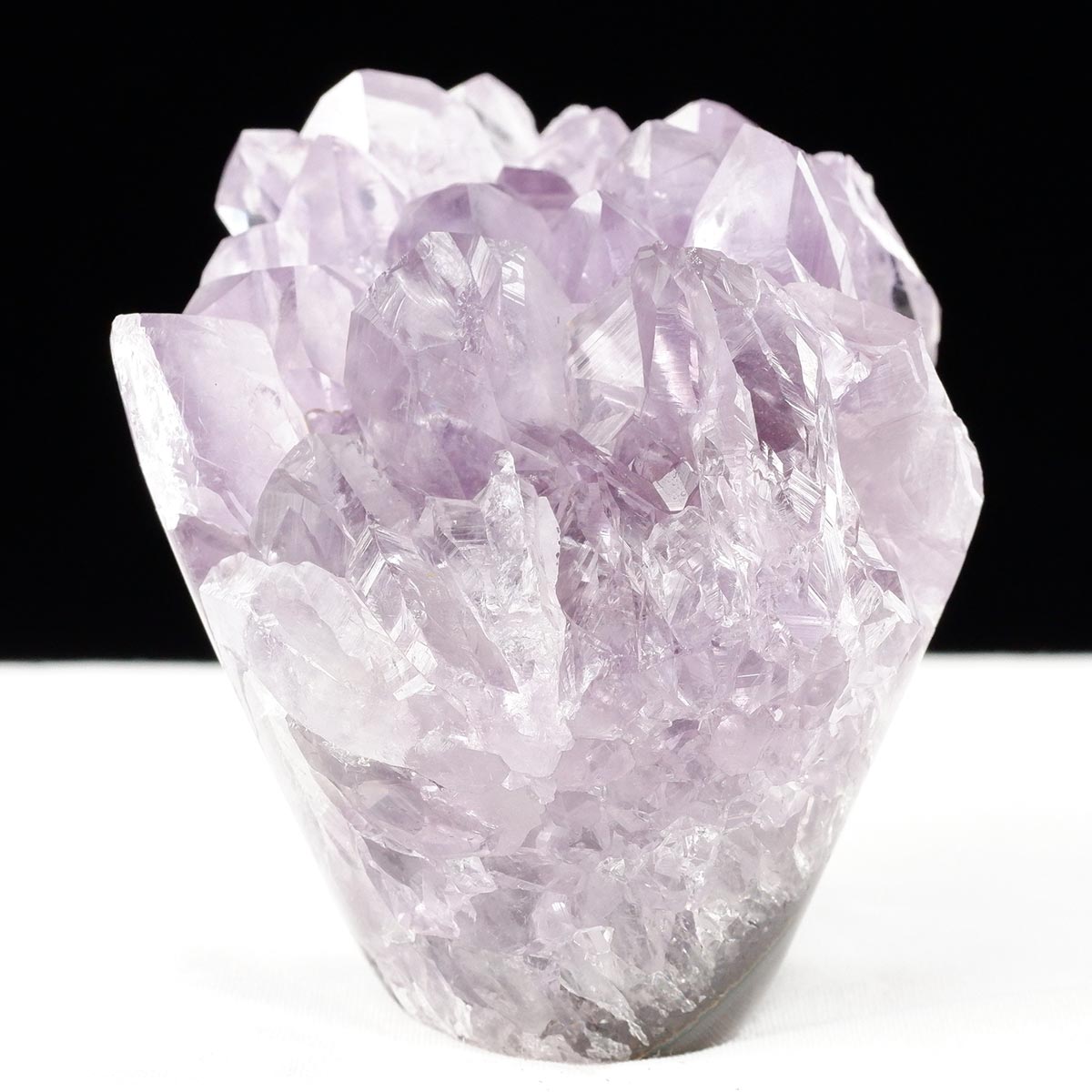アメジスト クラスター ウルグアイ産 フラワーアメジスト 花型 原石 置物 amethyst 一点物 272-337