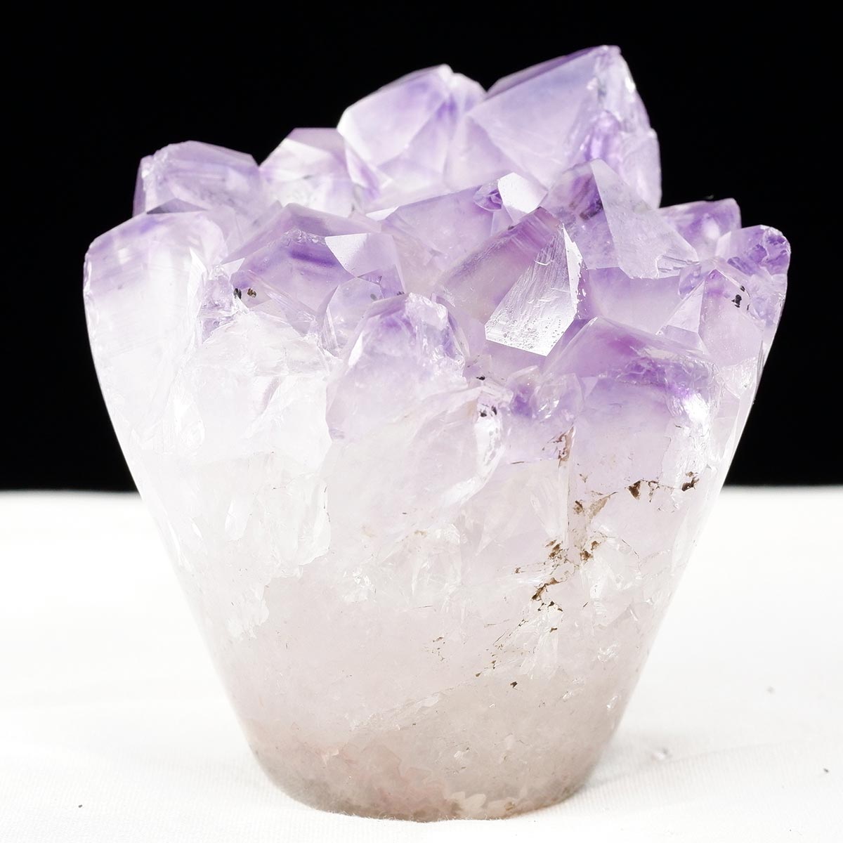アメジスト クラスター ウルグアイ産 フラワーアメジスト 花型 原石 置物 amethyst 一点物 272-338