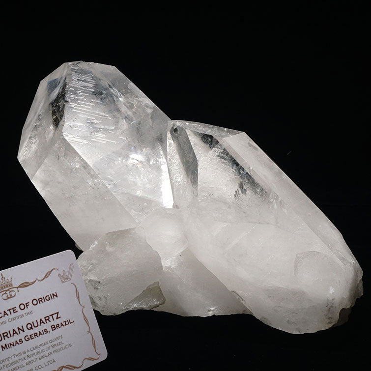 3.1Kg レムリアンシード クリスタル 水晶 原石 ブラジル ミナスジェライス州 コリント産 証明書付属 一点物 281-129