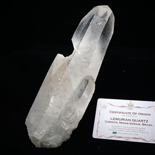 1.2Kg レムリアンシード 水晶 原石 ブラジル ミナスジェライス州 コリント産 証明書付属 一点物 281-133