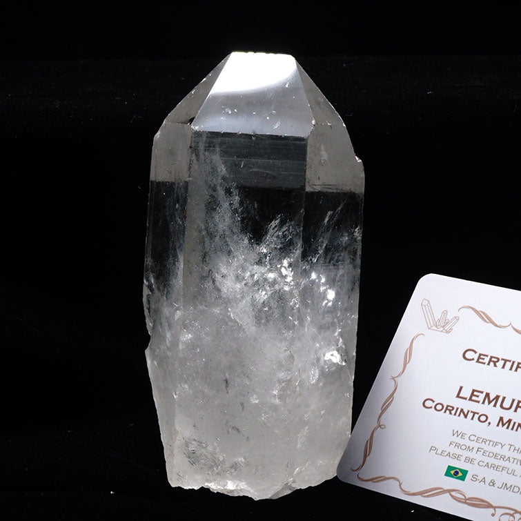 レムリアンシード 水晶 原石 ブラジル ミナスジェライス州 コリント産 証明書付属 一点物 281-134