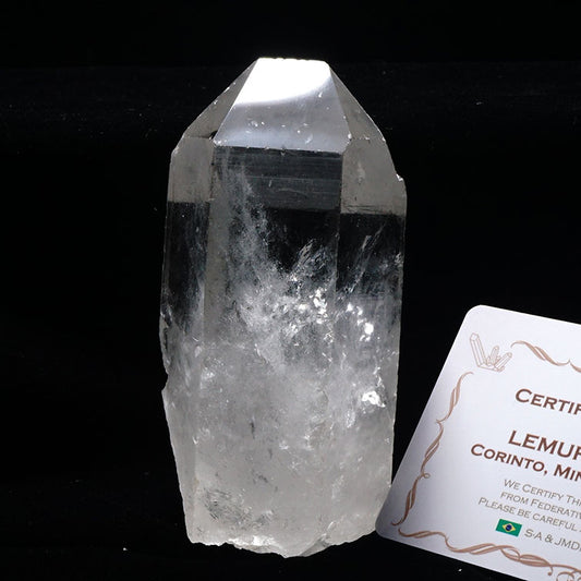 レムリアンシード 水晶 原石 ブラジル ミナスジェライス州 コリント産 証明書付属 一点物 281-134
