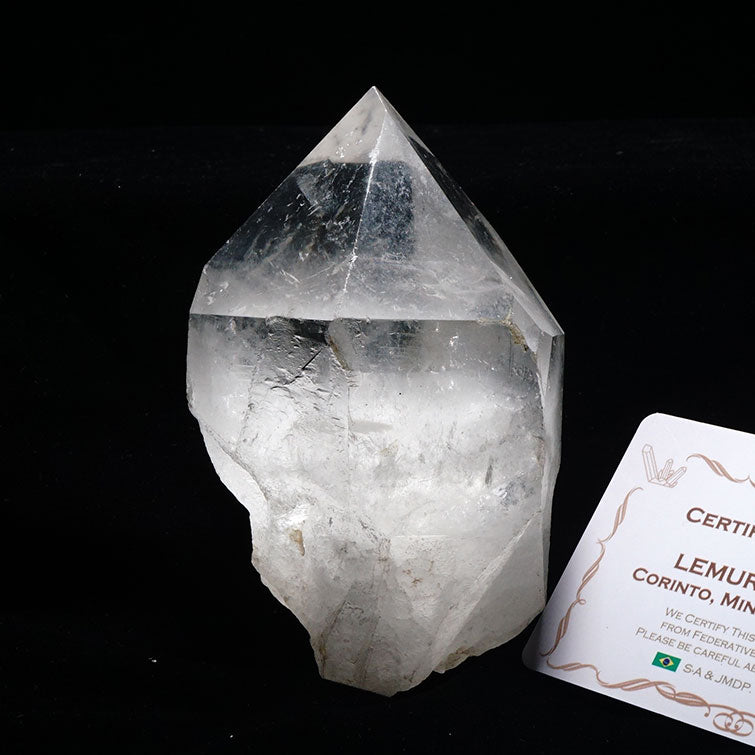 レムリアンシード 水晶 原石 ブラジル ミナスジェライス州 コリント産 証明書付属 一点物 281-135