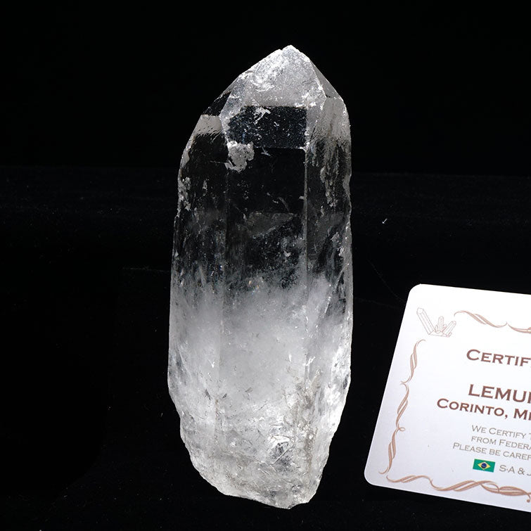 レムリアンシード 水晶 原石 ブラジル ミナスジェライス州 コリント産 証明書付属 一点物 281-137