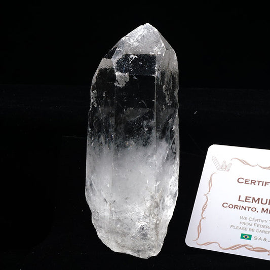レムリアンシード 水晶 原石 ブラジル ミナスジェライス州 コリント産 証明書付属 一点物 281-137
