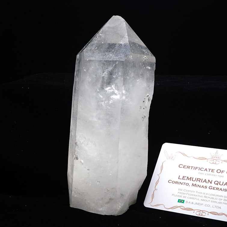 レムリアンシード 水晶 原石 ブラジル ミナスジェライス州 コリント産 証明書付属 一点物 281-140