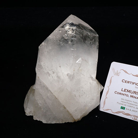 レムリアンシード 水晶 原石 ブラジル ミナスジェライス州 コリント産 証明書付属 一点物 281-143